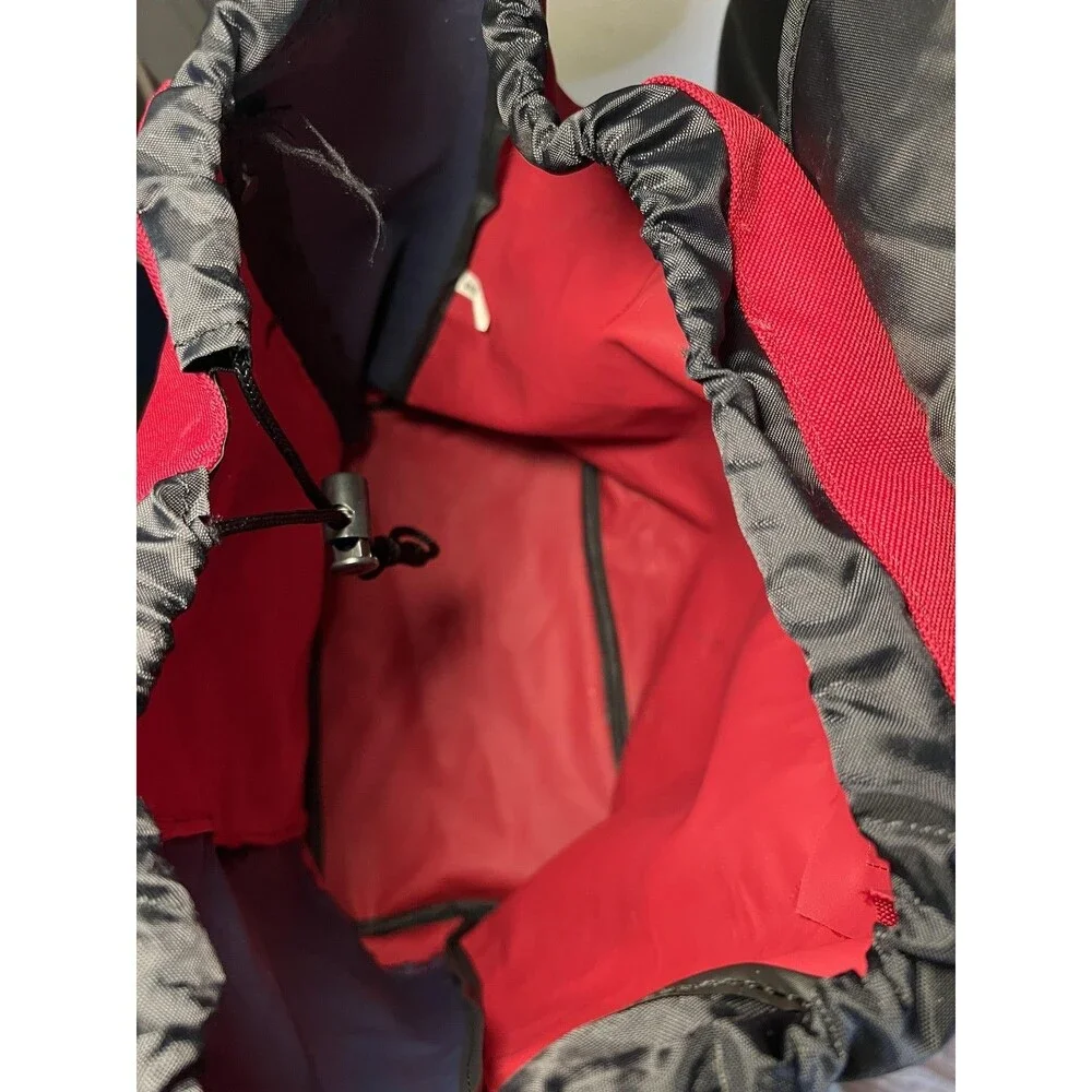 Vintage Access Sport Backpack Red Blue Black Drawstring Classic Daypack 90s Bag